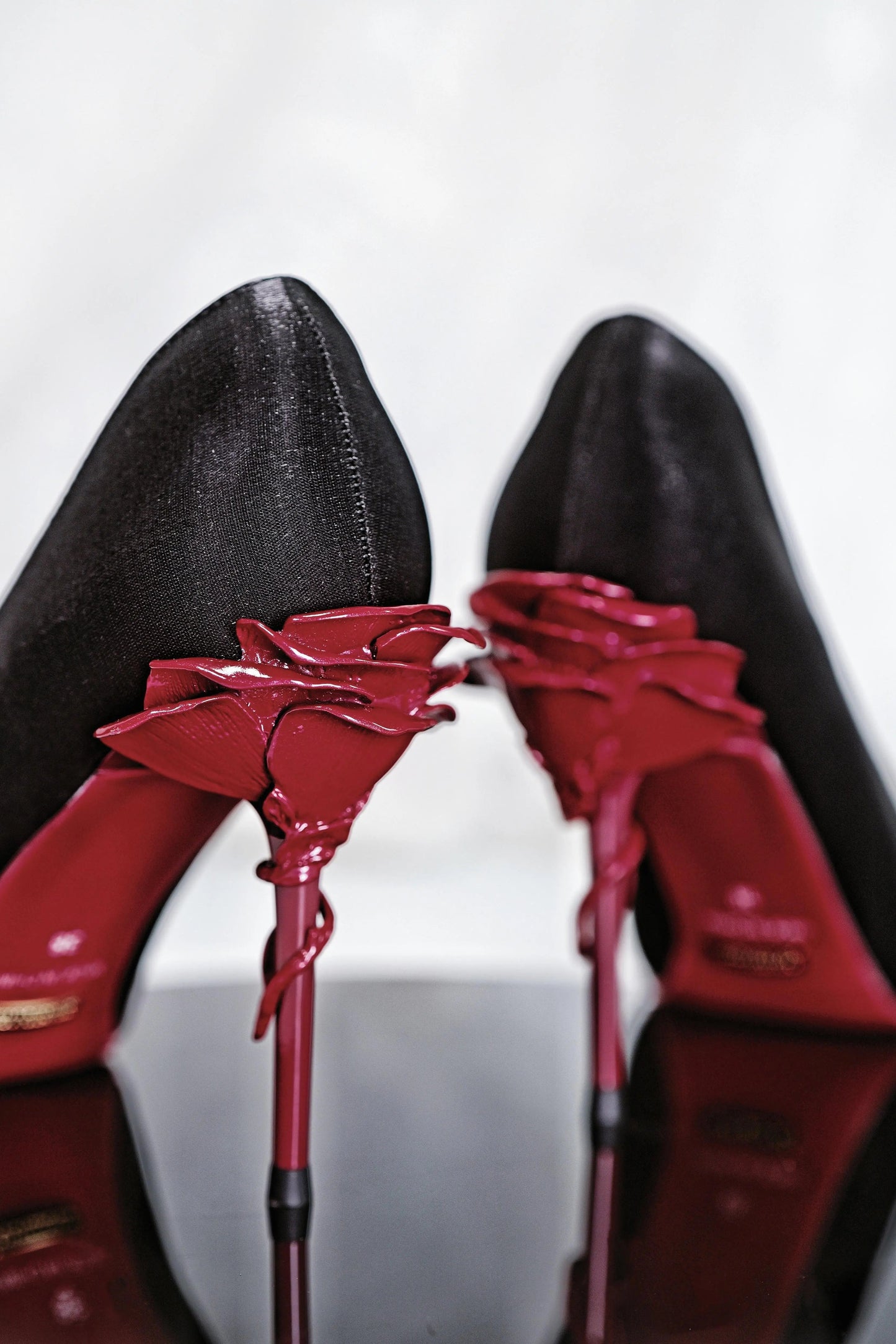 Rose Elegance Pointed Heels