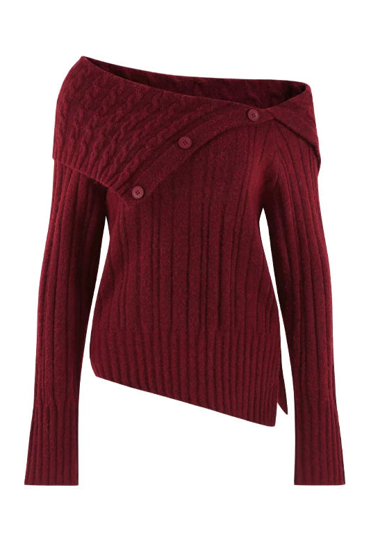 ワンショルダーフレンチタイトトップス+チュールスカート