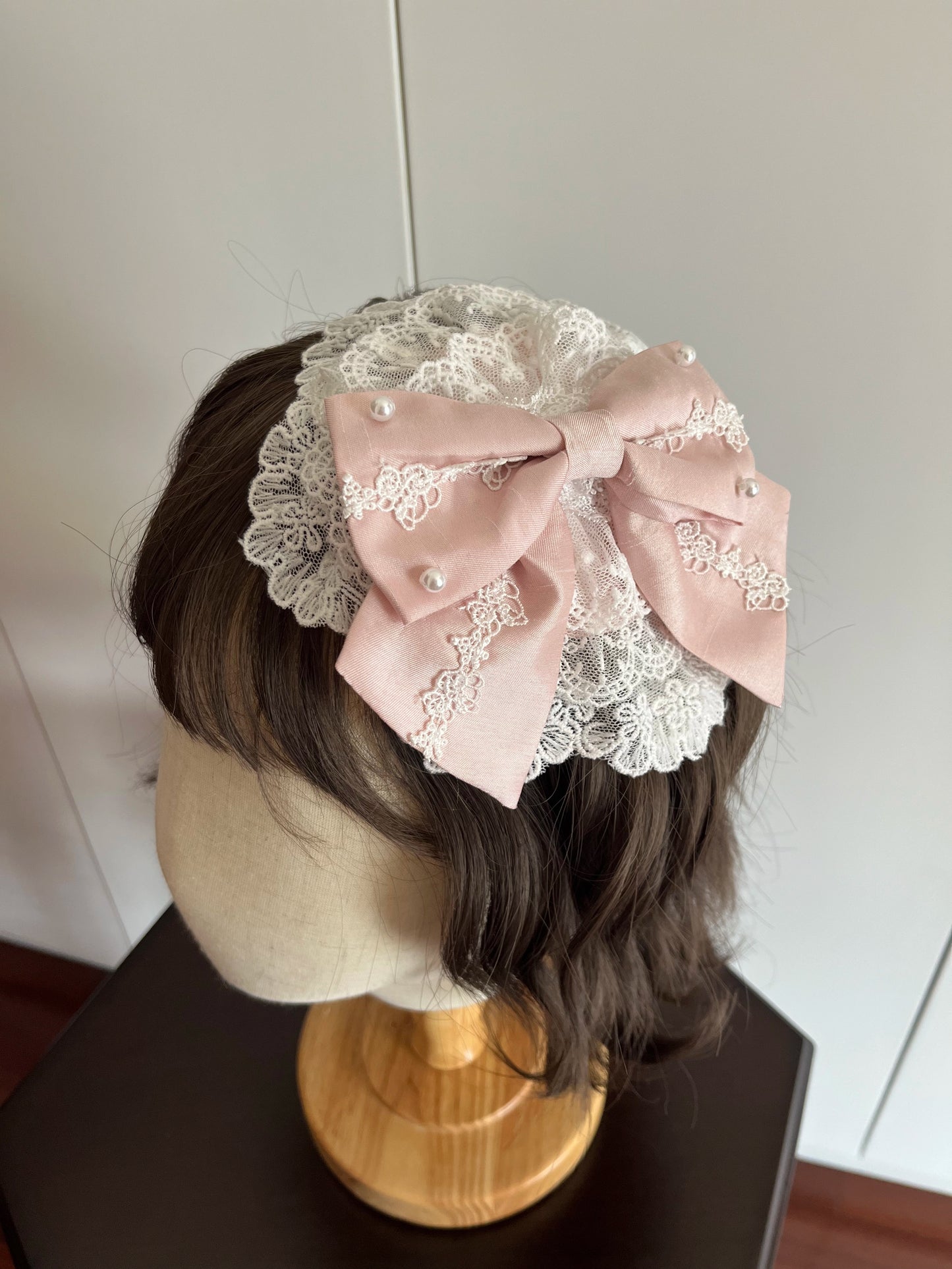 サークルクリームドールダブルパレスゴージャスドレス+ハット+チョーカー