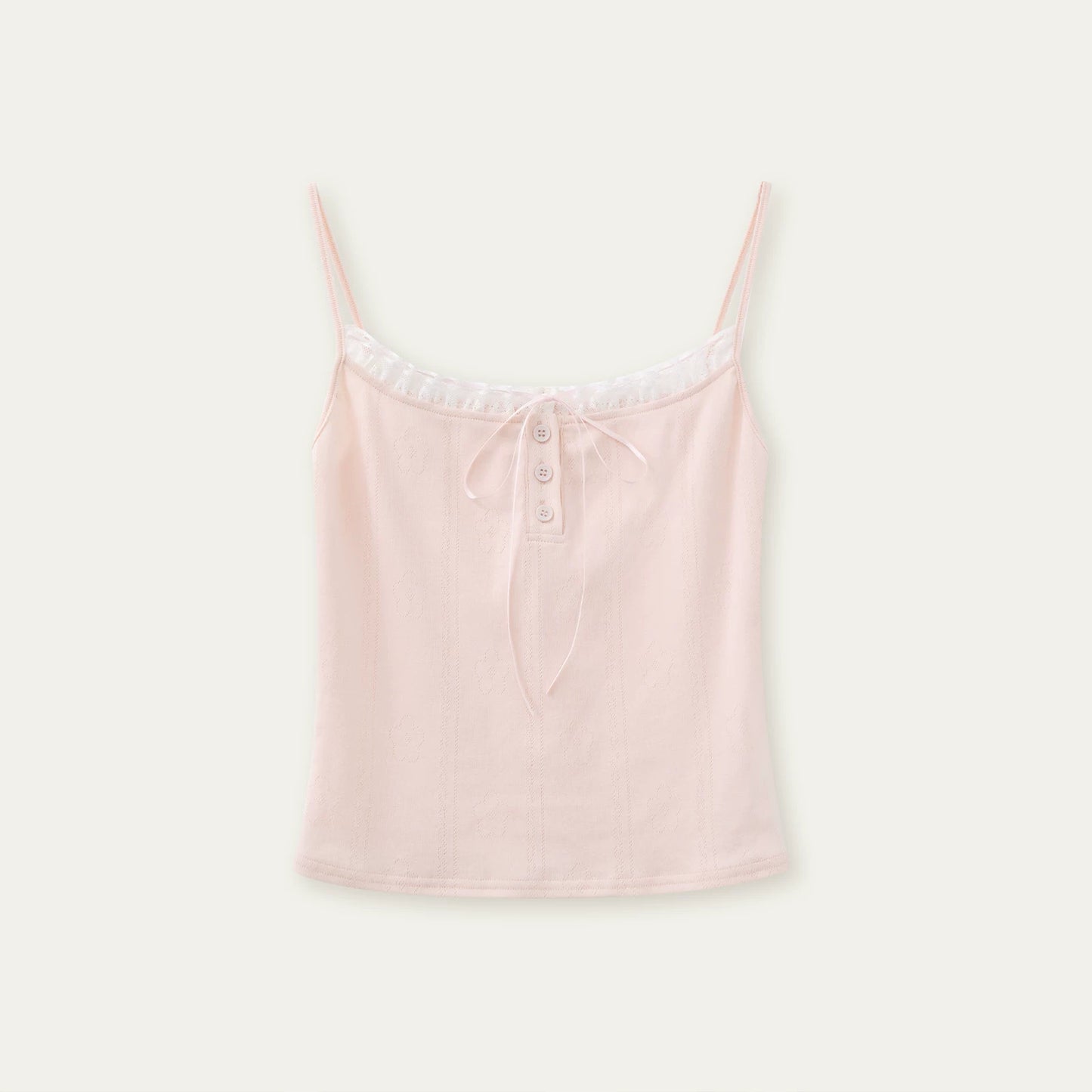 Floral Lace Cotton Camisole