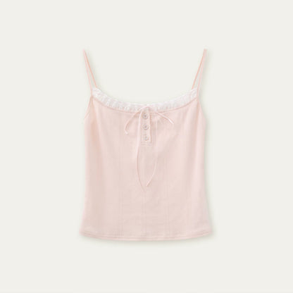 Floral Lace Cotton Camisole