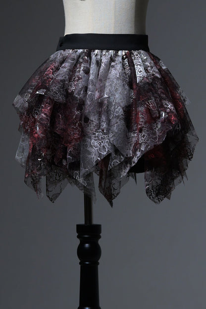[Deadline for reservations: December 10] Bloodstained Asymmetrical Tulle Skirt Pants + Leg Rings