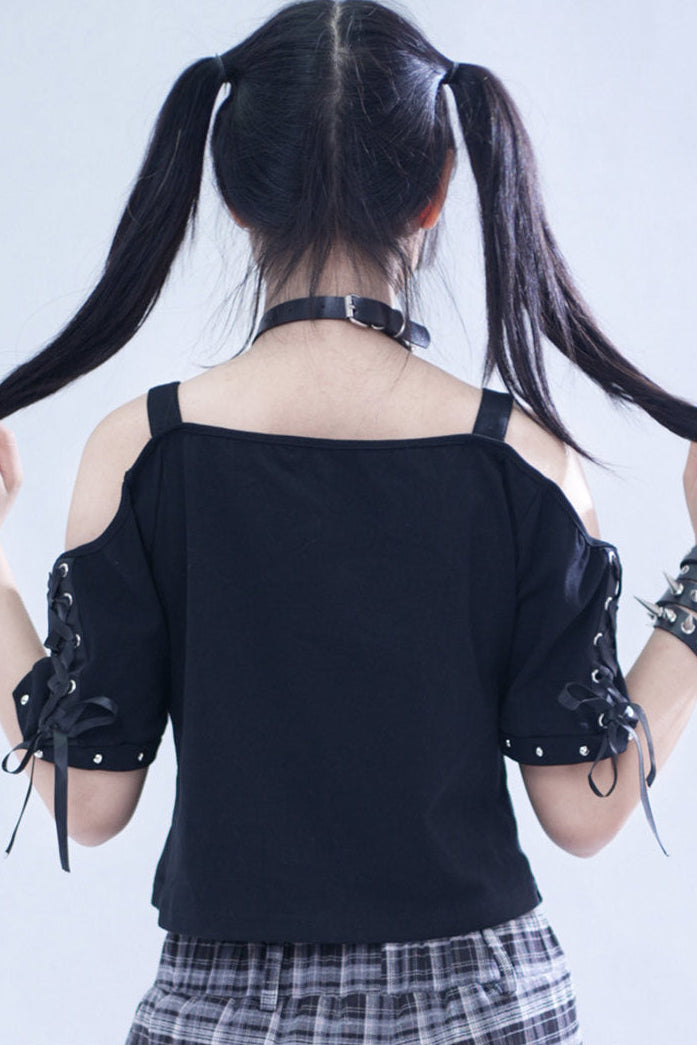 Spider Web Double Strap Top