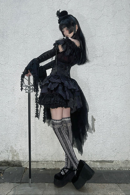 [Deadline for reservations: December 26th] witch's condition Gothic Lolita Off-Shoulder Top + Skirt + Full Set