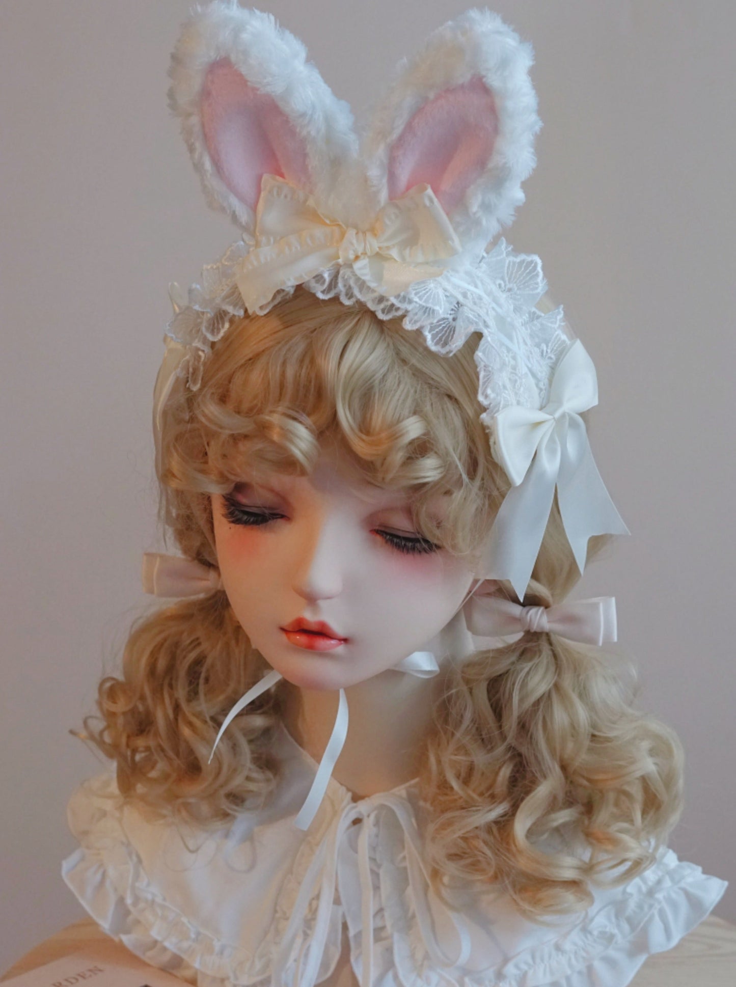 Ruffle Fur Rabbit Lolita Lace Hairband