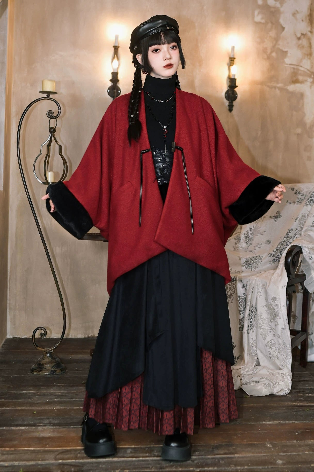 レトロルーズケープコート