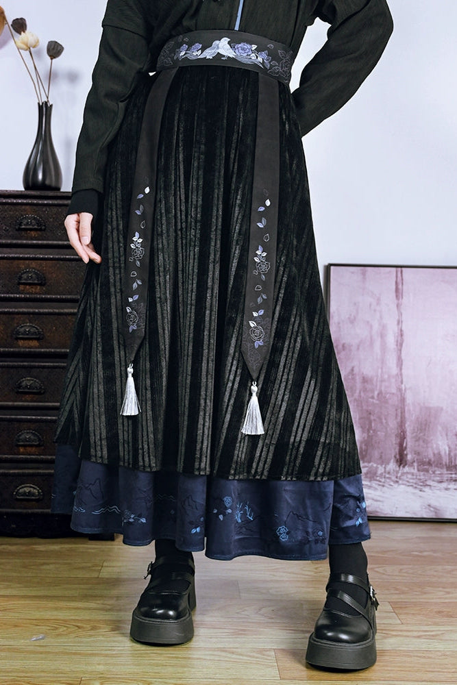 China Dark Double Skirt