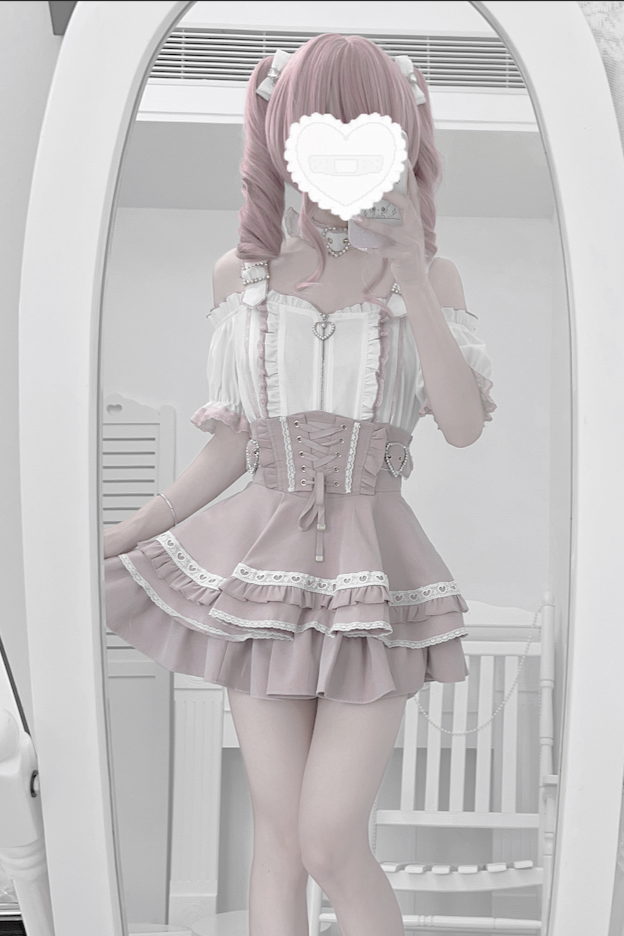 Subculture Heartbeat Top + Flared Skirt