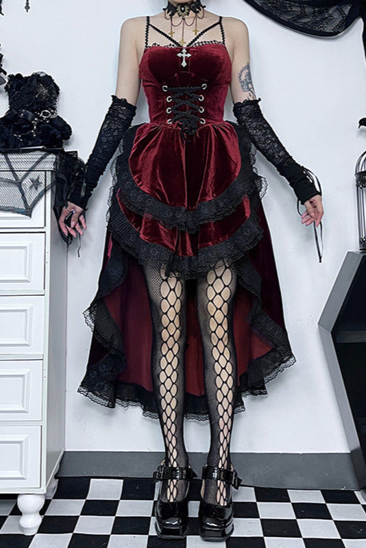 Gothic Purple Maid Dress