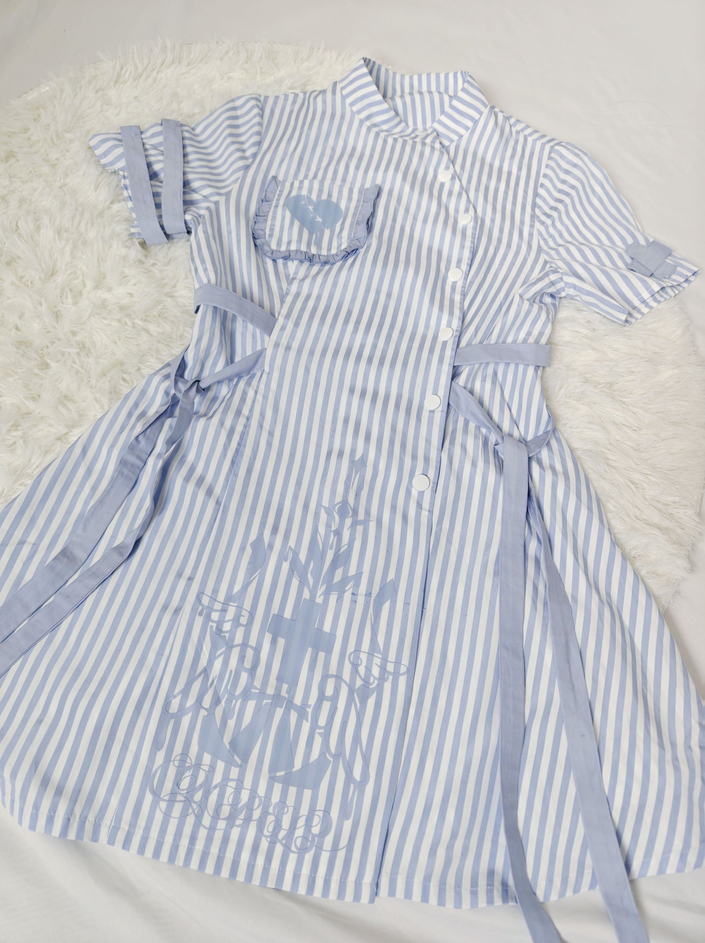 [Angel Neighborhood👼] Angel Stripe Dress + Leg Warmers + Sleeves