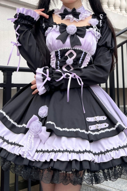 Dark Rose Bow Lolita Dress