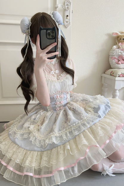 Sweet Ballet Style Lolita Suspender JSK Dress