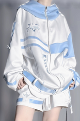 아쿠아 서브컬처 재킷 + 바지 + 레그 워머