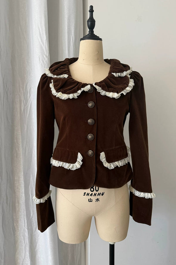 ヴィンテージベルベットレースブレザー