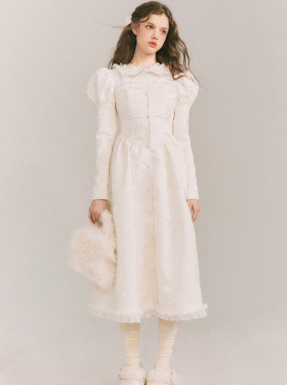 Puff Sleeve Lacre Lace Dress