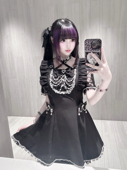 ブラックパールレース地雷ドレスセット