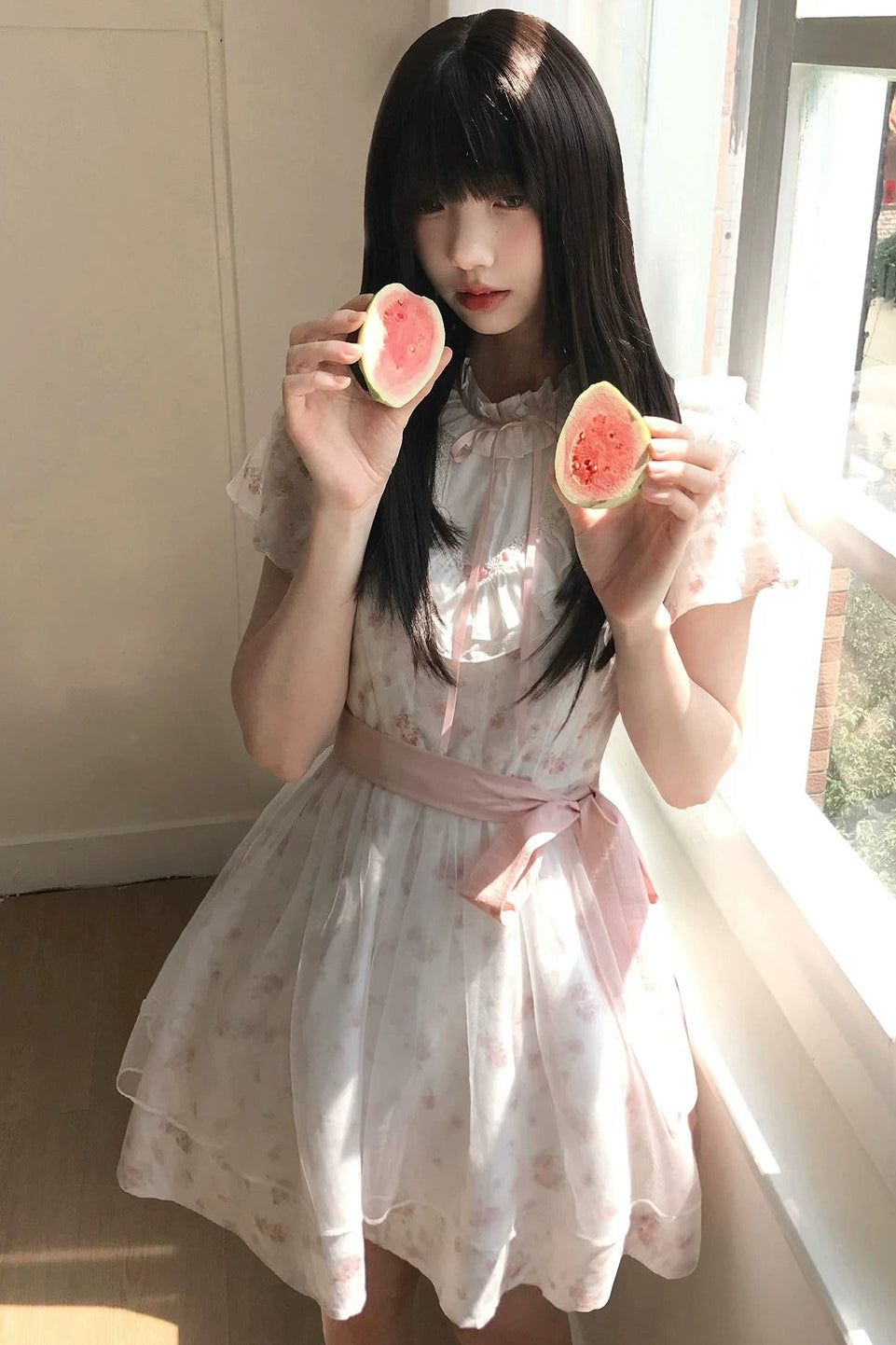 ミスティフローラルレースドレス