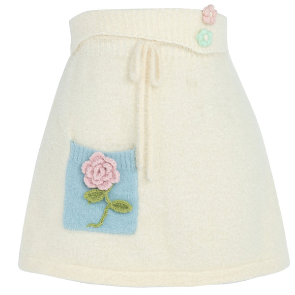 カウコントラストカラーオーバーパーカー＋ベスト＋スカート