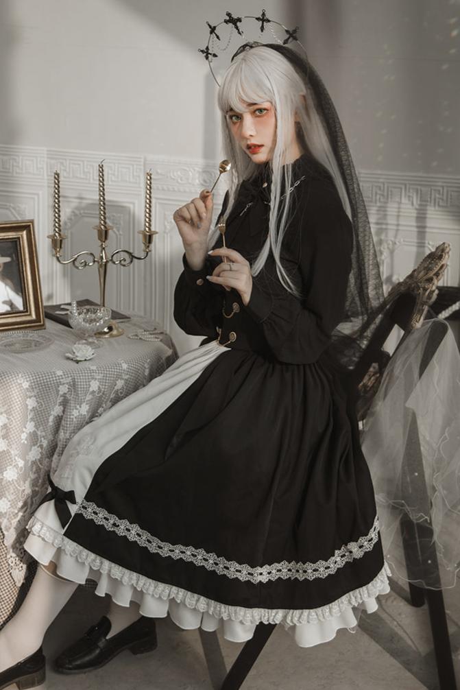 [Reservation product] Prince And Sister Dark Gothic Cloak Suit