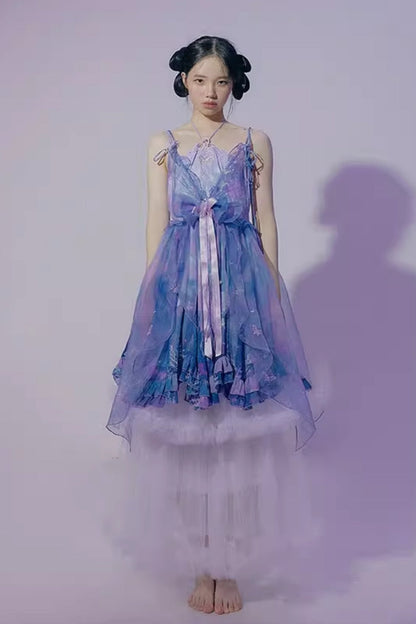 Illusion Butterfly Sea Cheong Dress