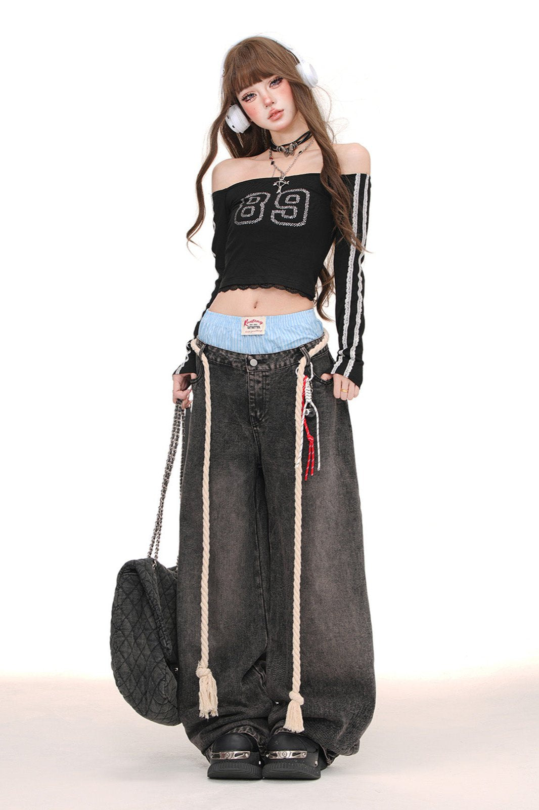 Long Leg Wide Leg Pipe Pants