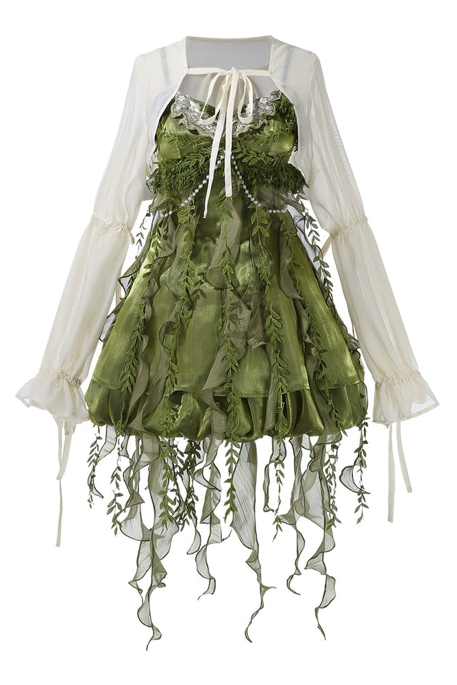 フォレストガールチャイナドレス+トップス+スカート