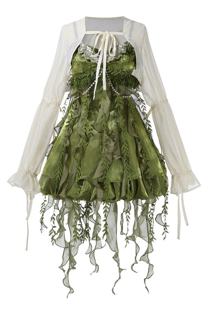 フォレストガールチャイナドレス+トップス+スカート