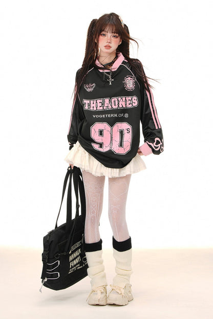 Loose Sweetheart Jersey Sweatshirt