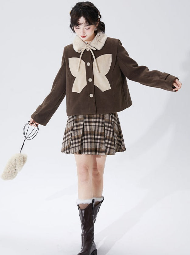 Butterfly Short Wool Coat