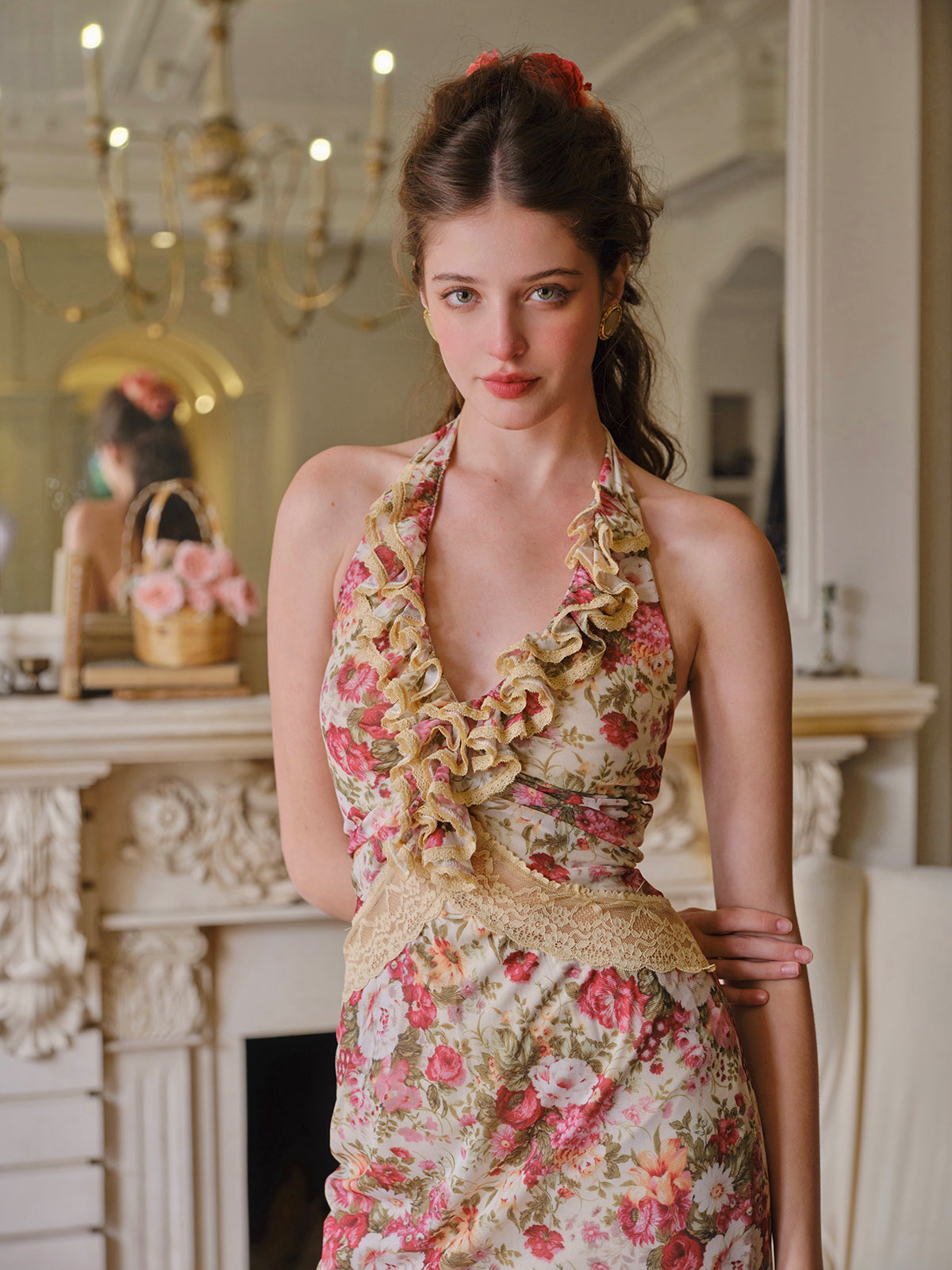 Flamenco Retro Flower Dress