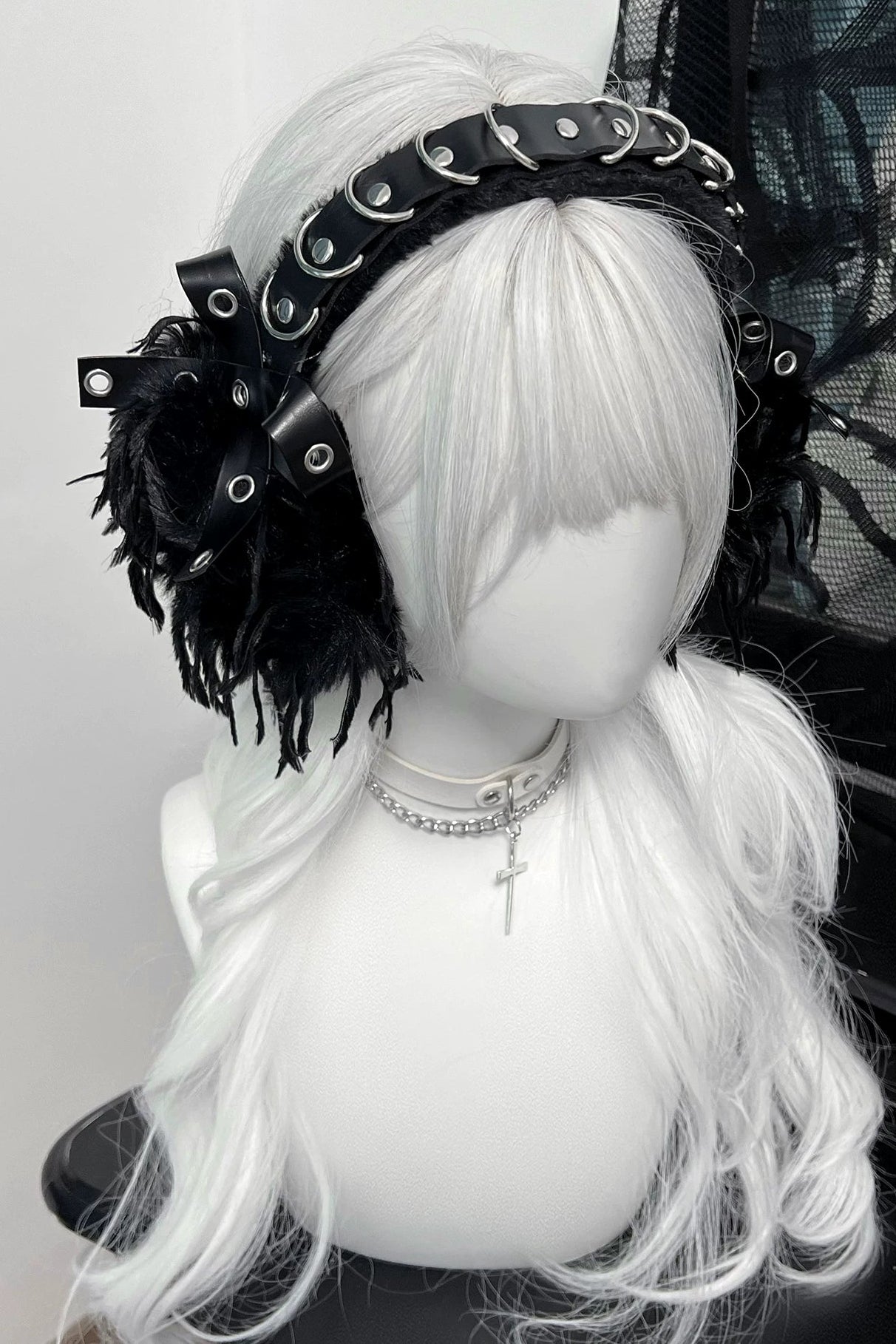 Dark Punk Fur Earmuffs