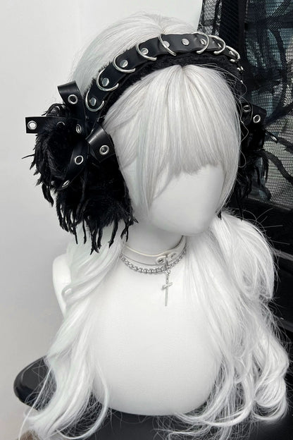 Dark Punk Fur Earmuffs