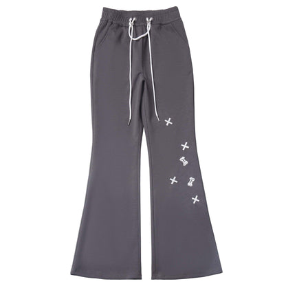 Star Flared Long Pants