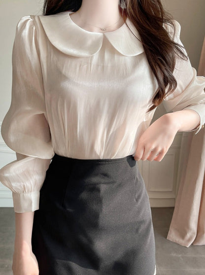 Shiny Doll Color Blouse