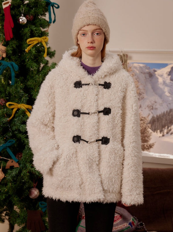 Rambo wool hooded coat