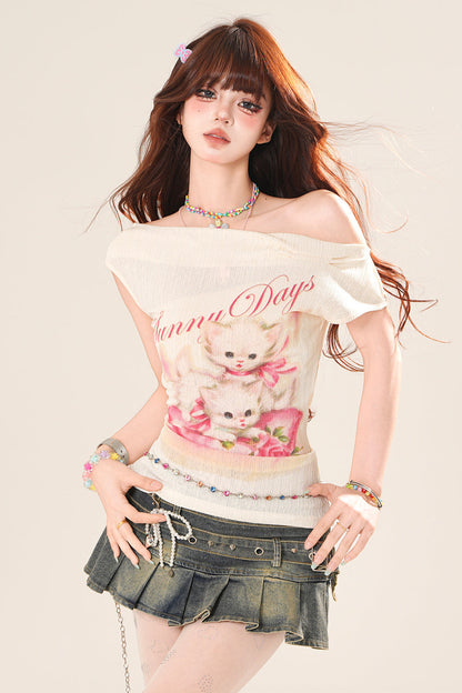 Strapless Sweet Girly Top