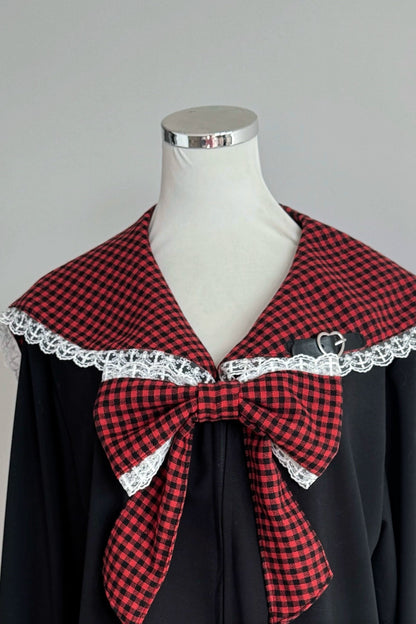 電波チェックセーラートップス