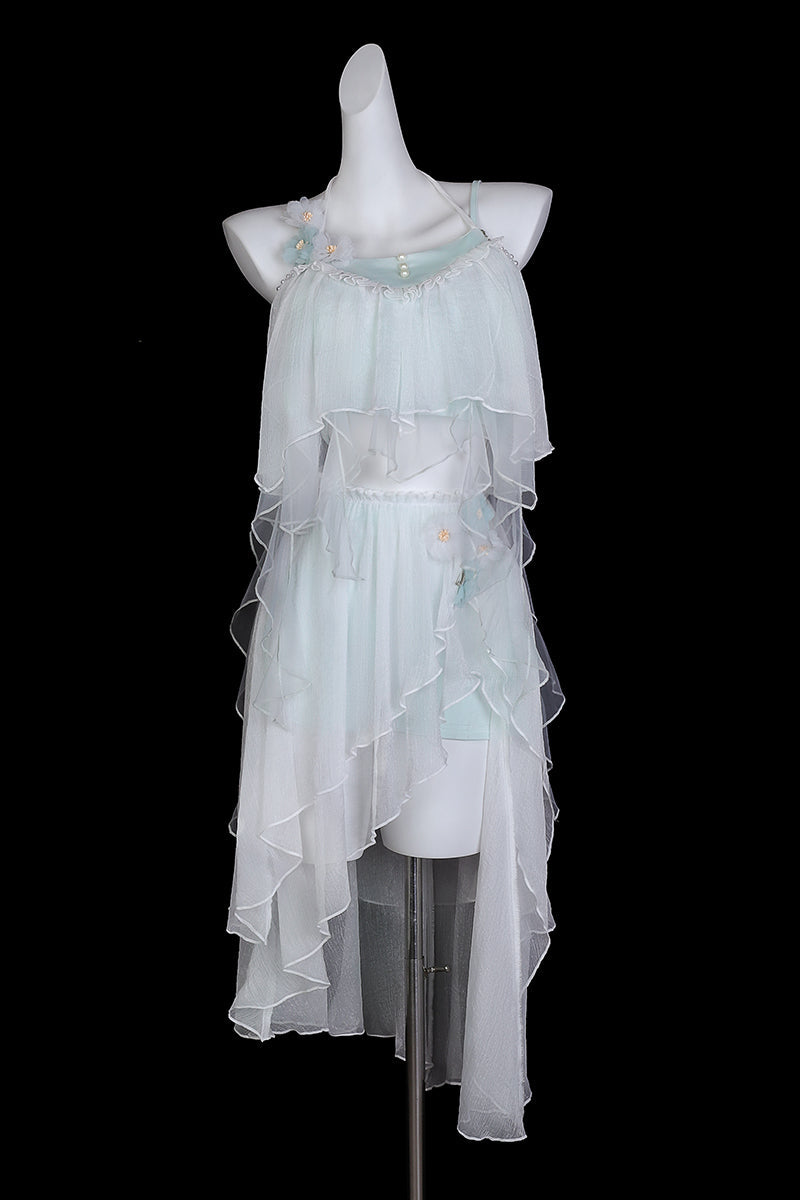 予約商品】ピュアホワイトスプリットスリーピース水着 – Belchic