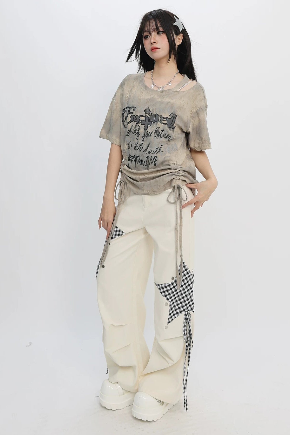 Y2K Tie-Dye Off-Shoulder Top