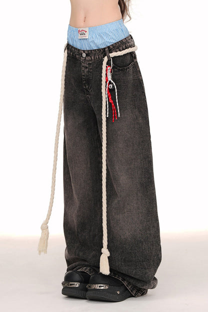 Long Leg Wide Leg Pipe Pants