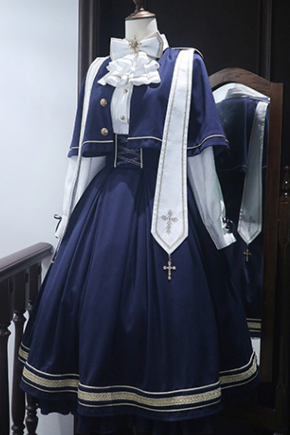 [Pre-order Deadline: August 30] Church Choir Gothic Cape Dress Set + Classical Blouse