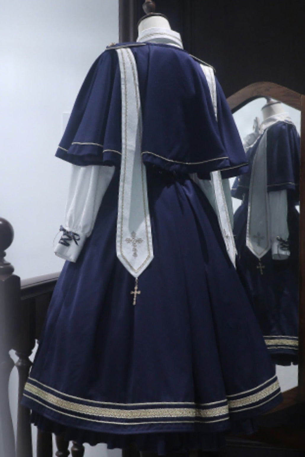 [Pre-order Deadline: August 30] Church Choir Gothic Cape Dress Set + Classical Blouse