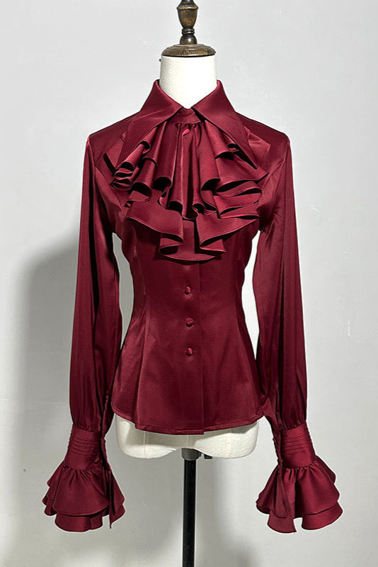 【予約商品】クラシックシャツ＋フリルレトロロリータスカート