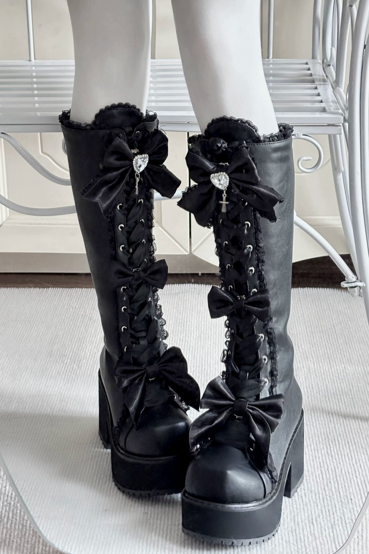 ナイトダークレースアップブーツ