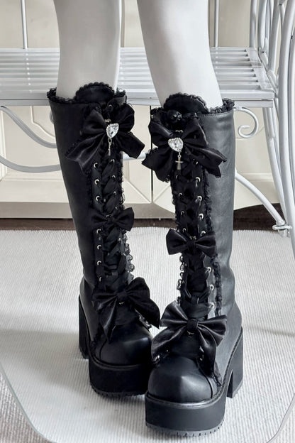 ナイトダークレースアップブーツ