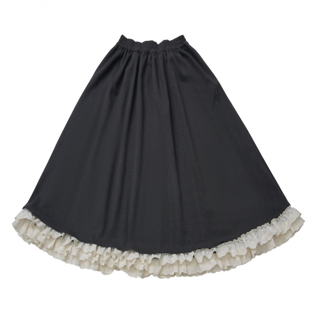 アップルブラックティーフリースコート+フーディー+ロングスカート+ショートスカート+フードマフラー