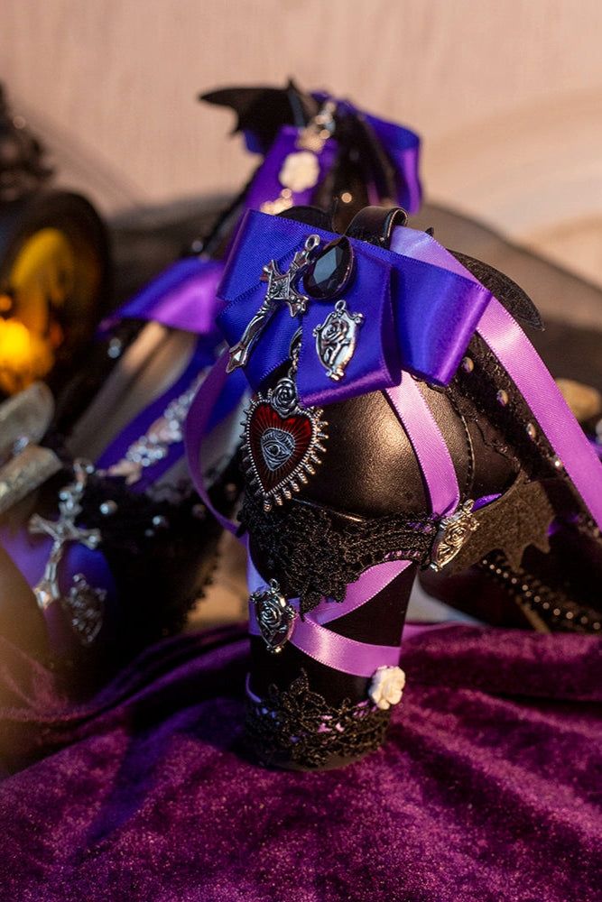 Halloween Dark Gothic Magic Mirror Lolita Heels