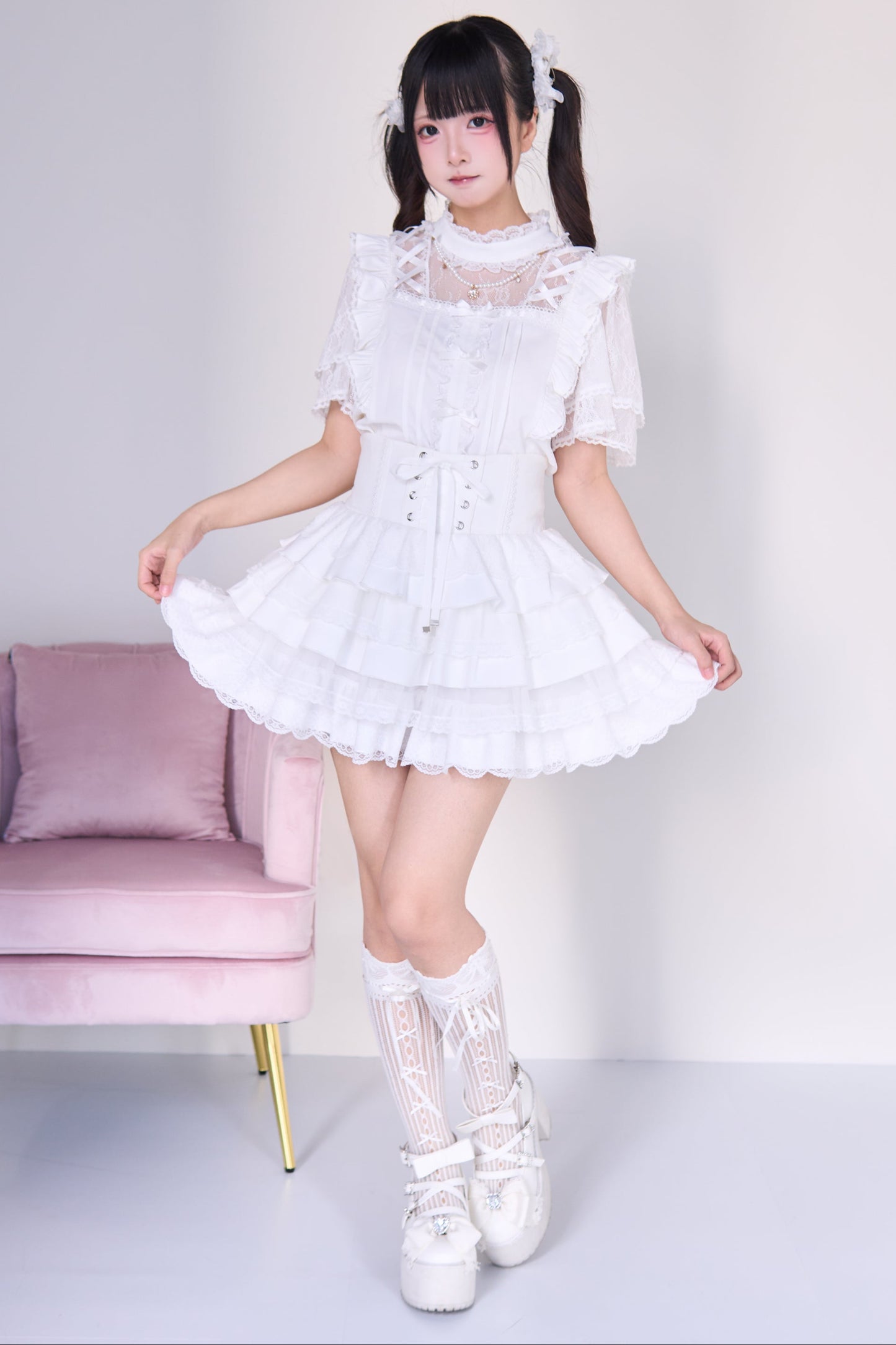 Mine lace top + cake skirt