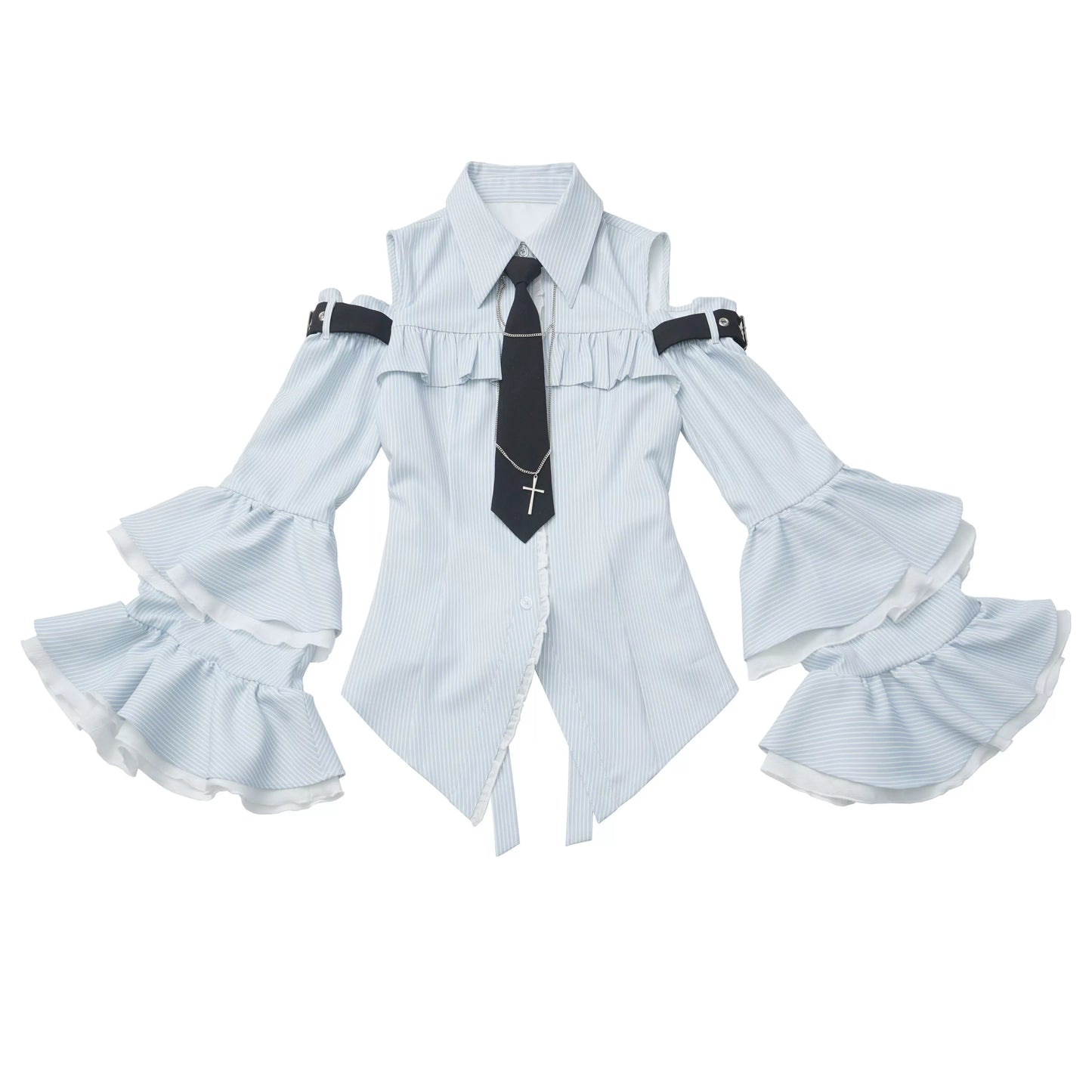 Moonblue-Schul-Lagenhemd