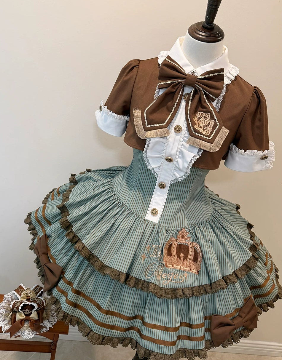 [Pre-order Deadline: March 31] Magical Academy Elegant Crown Embroidery Dress Type A/B